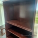 Mahogany Executive 2 Door Storage Cabinet w/ Upper Bookcase